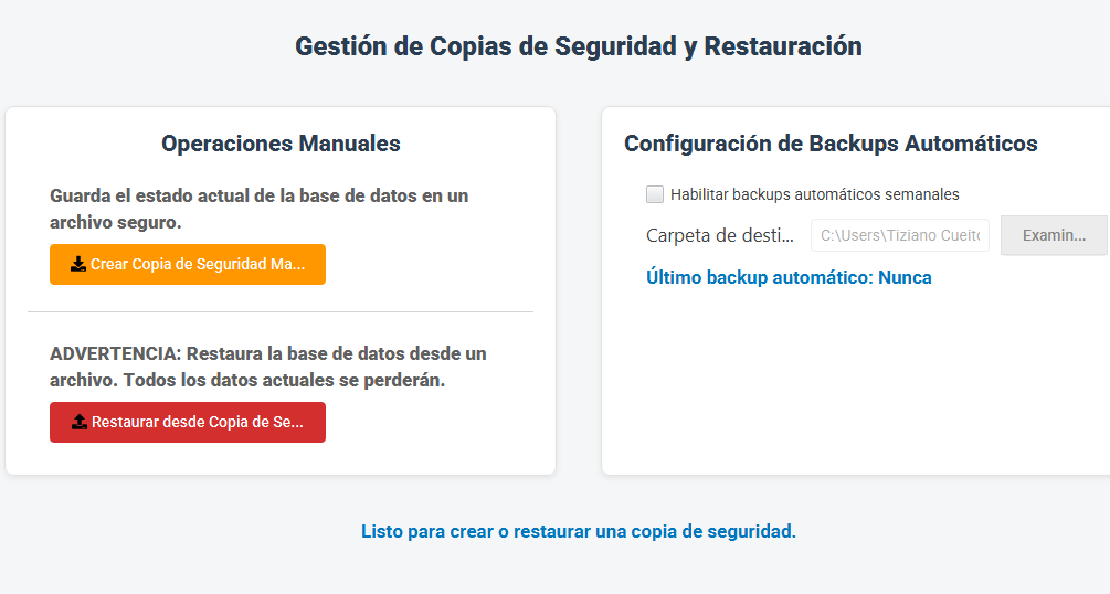 Administración Segura Pantalla 2