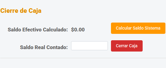 Gestión de Caja Pantalla 2